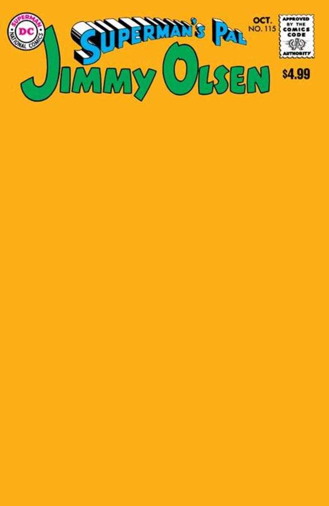 Supermans Pal Jimmy Olsen #115 Facsimile Edition Cover B Blank Card Stock Variant