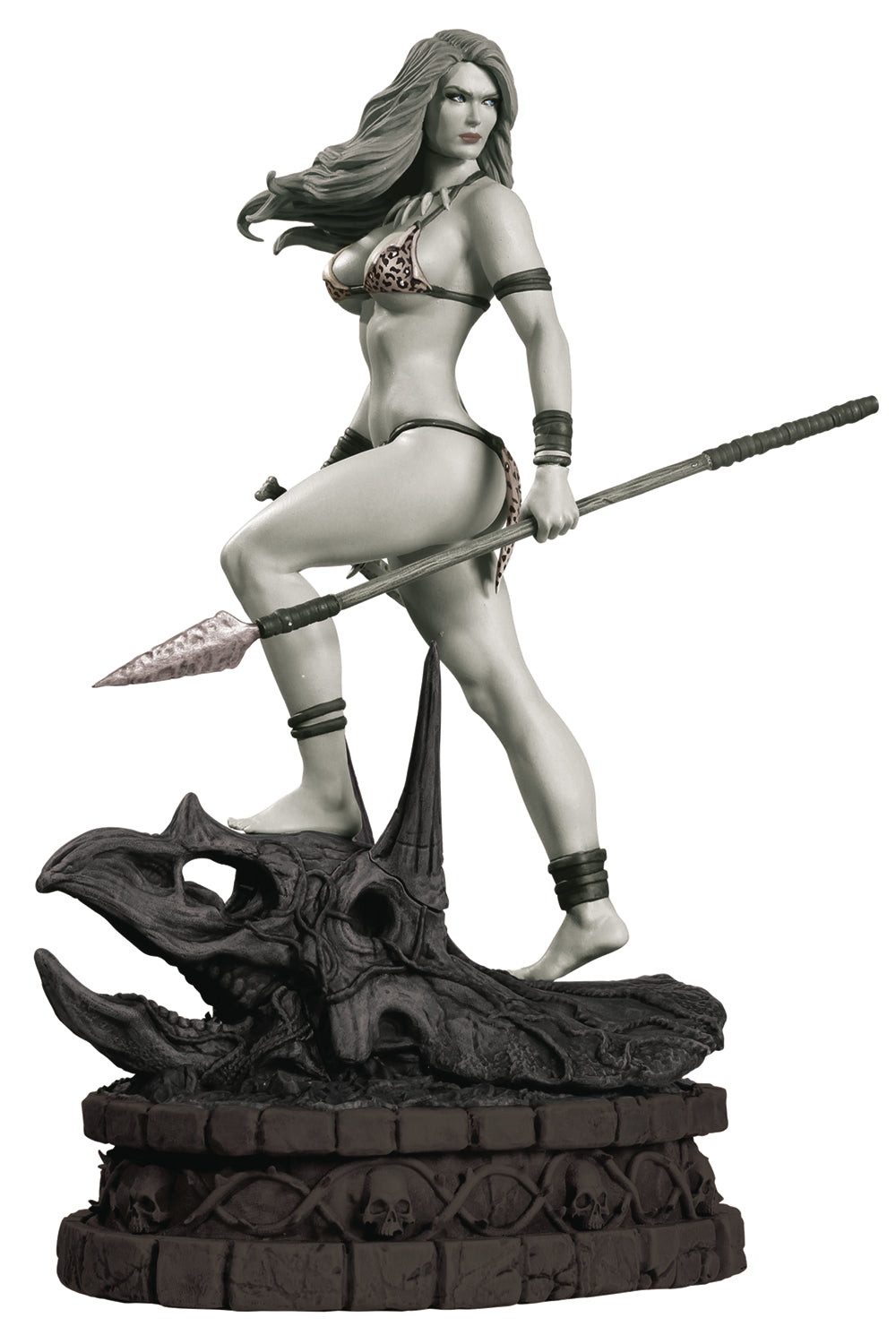 JUNGLE GIRL (Black & White Artist's Proof Edition) Statue