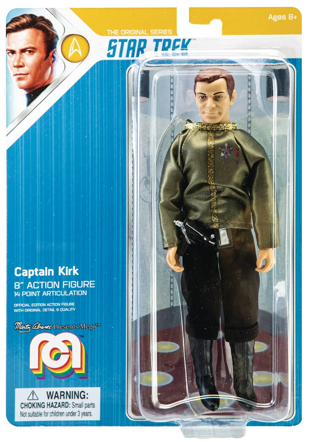 MEGO STAR TREK: CAPTAIN KIRK in DRESS UNIFORM Action Figure