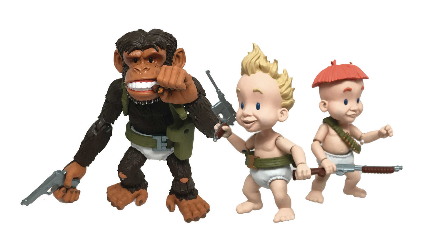 Sam & Max: RUBBER PANTS COMMANDOS Deluxe Action Figure Set