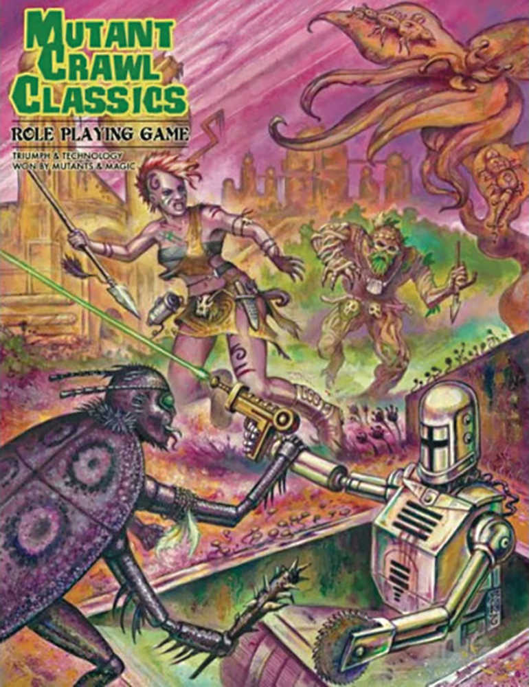 Mutant Crawl Classics Core Rulebook Softcover Edition