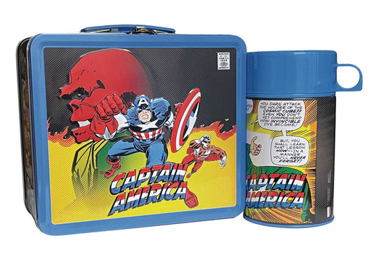 Captain America Lunch Box w/ Beverage Container