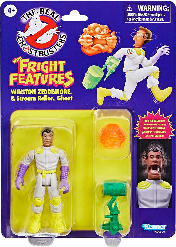 THE REAL GHOSTBUSTERS: WINSTON ZEDDEMORE (& SCREAM ROLLER GHOST) Action Figure