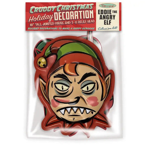 Cruddy Christmas EDDIE THE ANGRY ELF Christmas Decoration