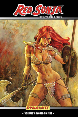 RED SONJA SHE-DEVIL VOL 05: WORLD ON FIRE (MR)