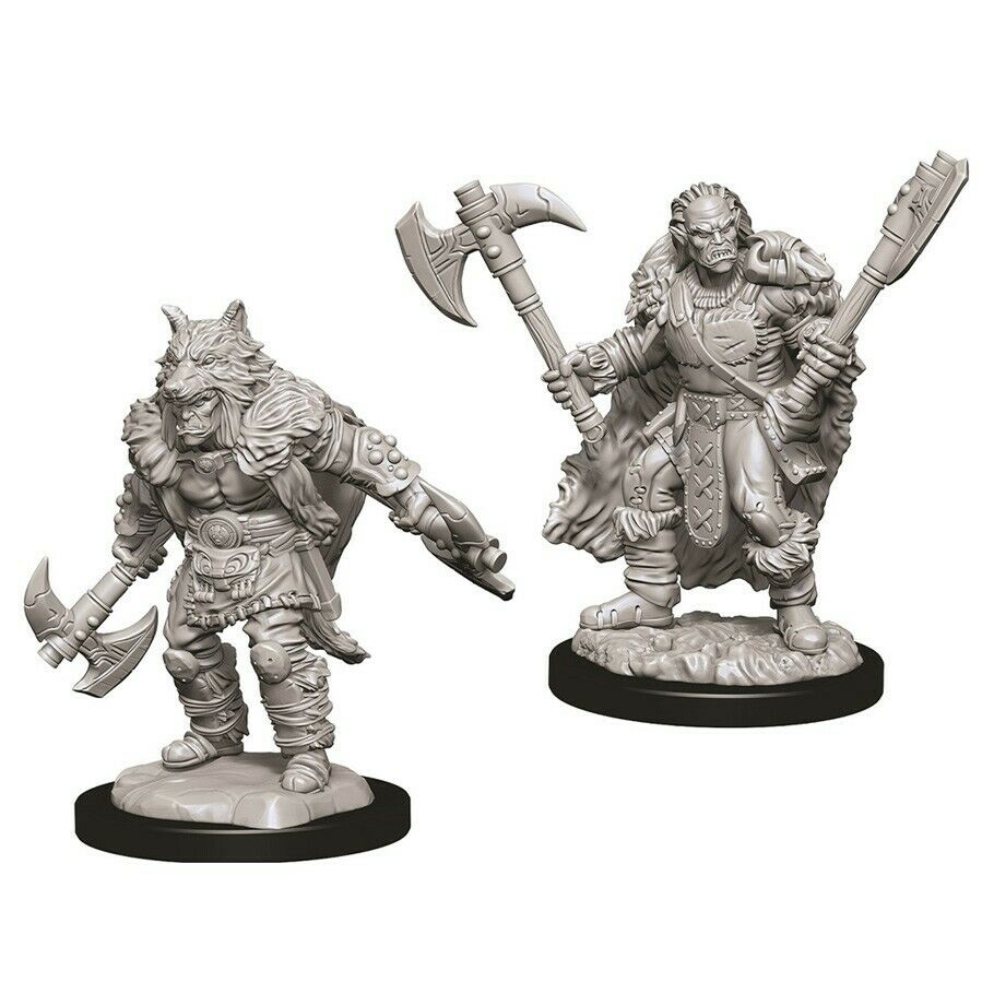 D&D: HALF-ORC BARBARIAN (MALE) Unpainted Minis